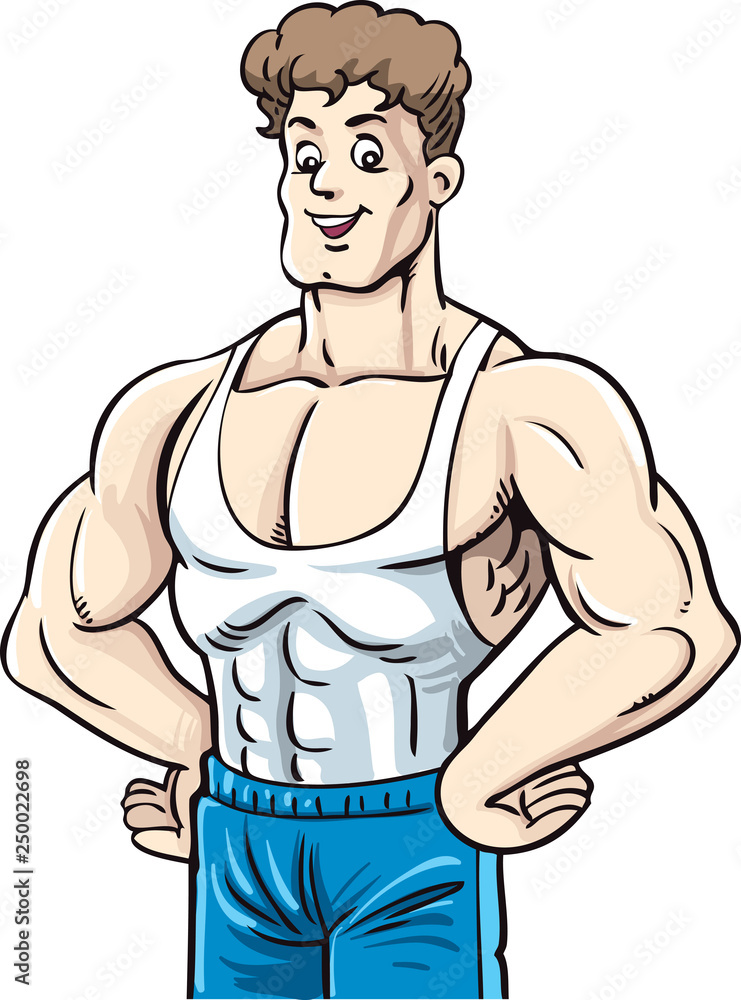 Vector illustration, bodybuilding and fitness Vector illustration, bodybuilding and fitness