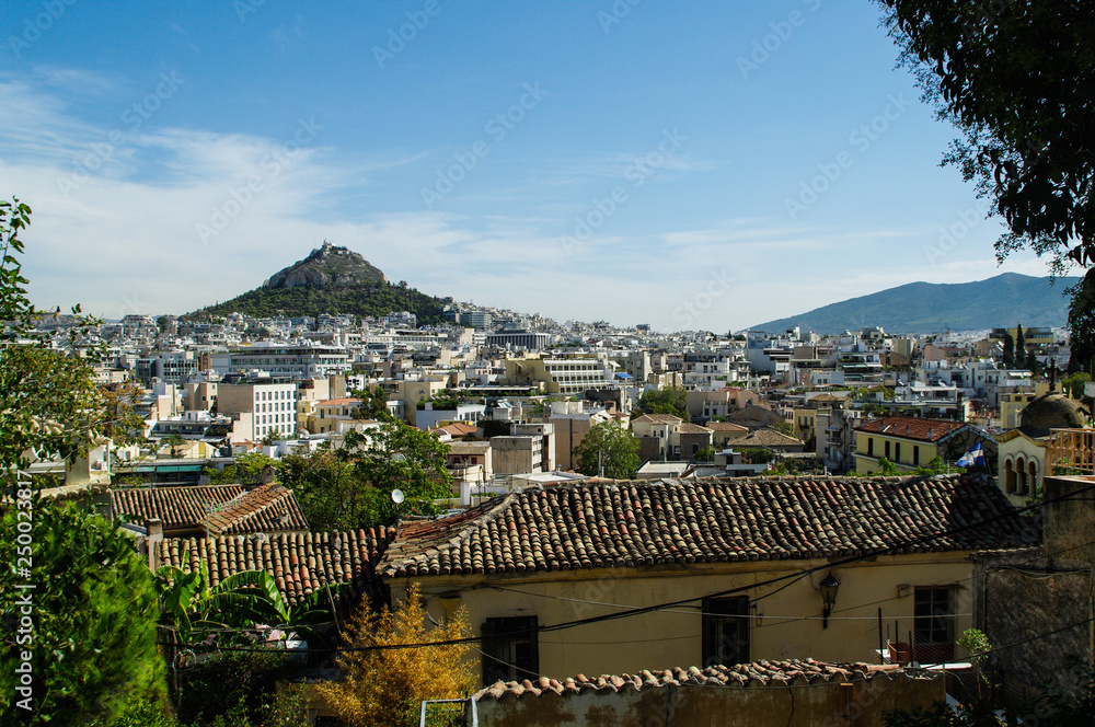 The view over Athens