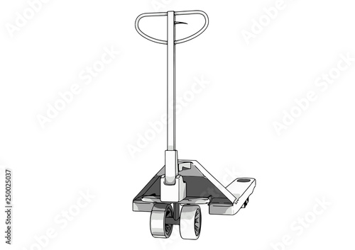 pallet truck vector