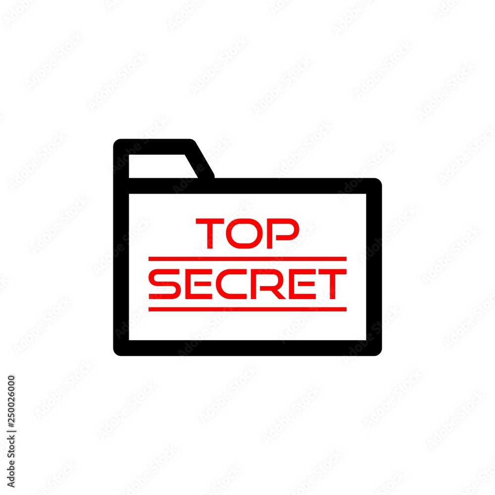Top Secret Folder icon or logo Top Secret Folder icon or logo