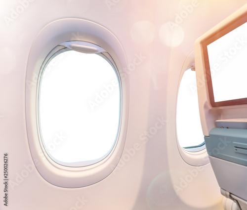 View from the airplane wind...