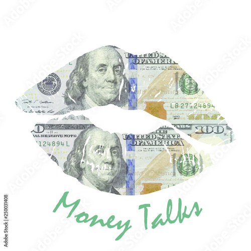 T-shirt graphic design money talks