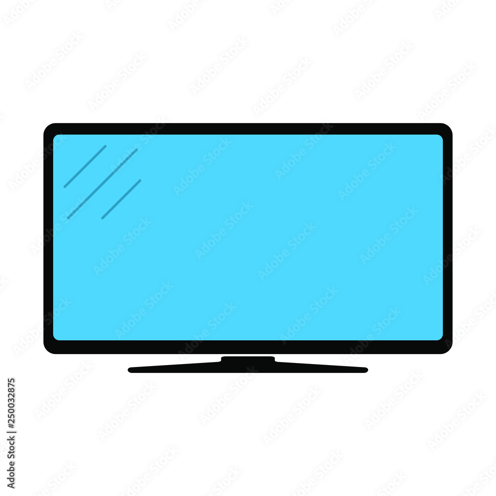 Monitor icon, modern tv icon Monitor icon, modern tv icon