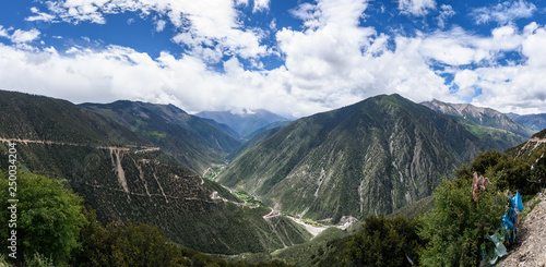 View of Jueba Mountain in Mangkang(Markam), Changdu (Qamdo), Tibet,China. photo