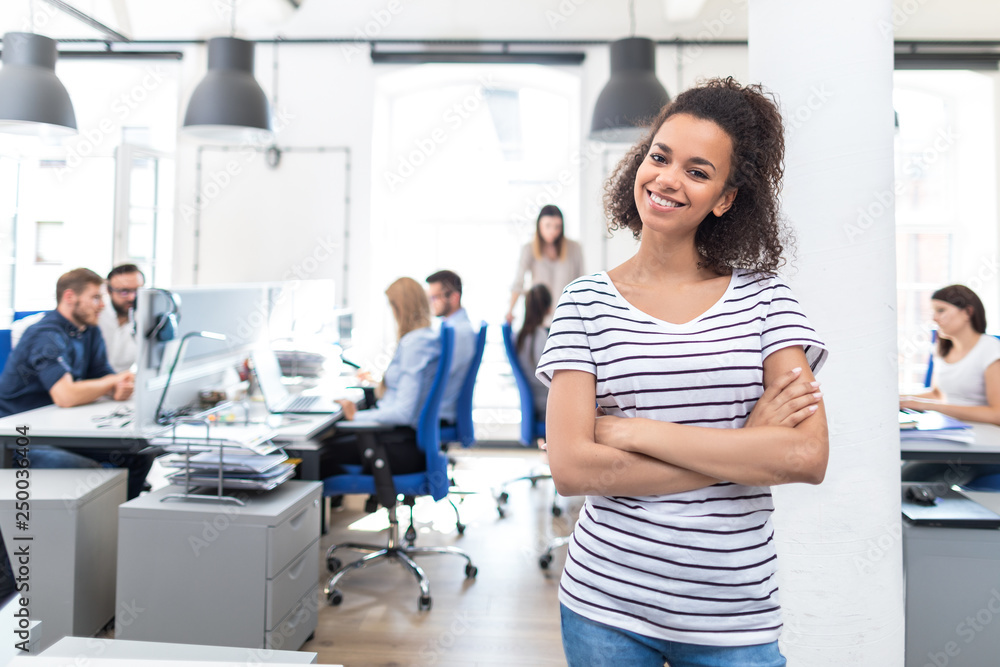 New start up business concept. Portrait of confident woman. New start up business concept. Portrait of confident woman.