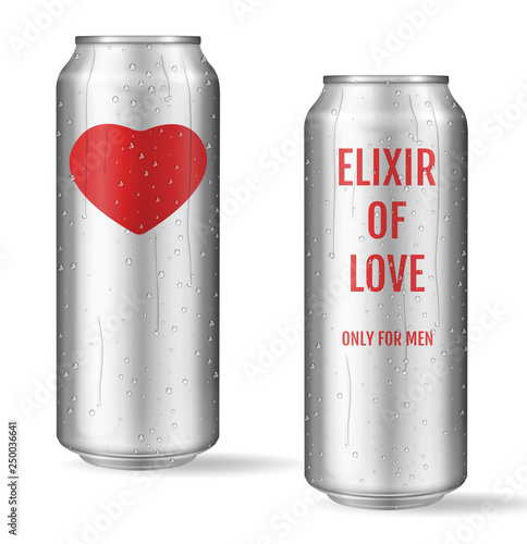 Elixir of love. Modern concept. Love potion. Only for men.
