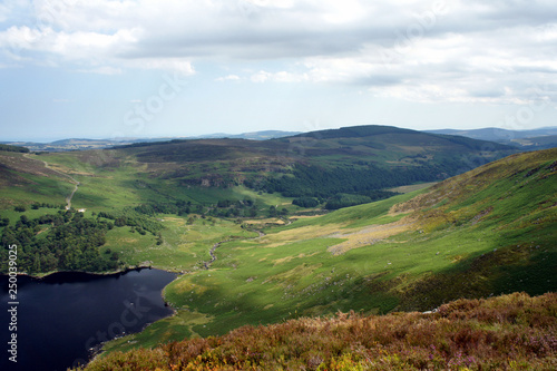 View from Luggala Mountain to the Cloghoge Valley.Ireland. © valerijs