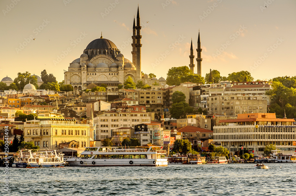 Fototapeta premium istambul , Abendstimmung , Moschee
