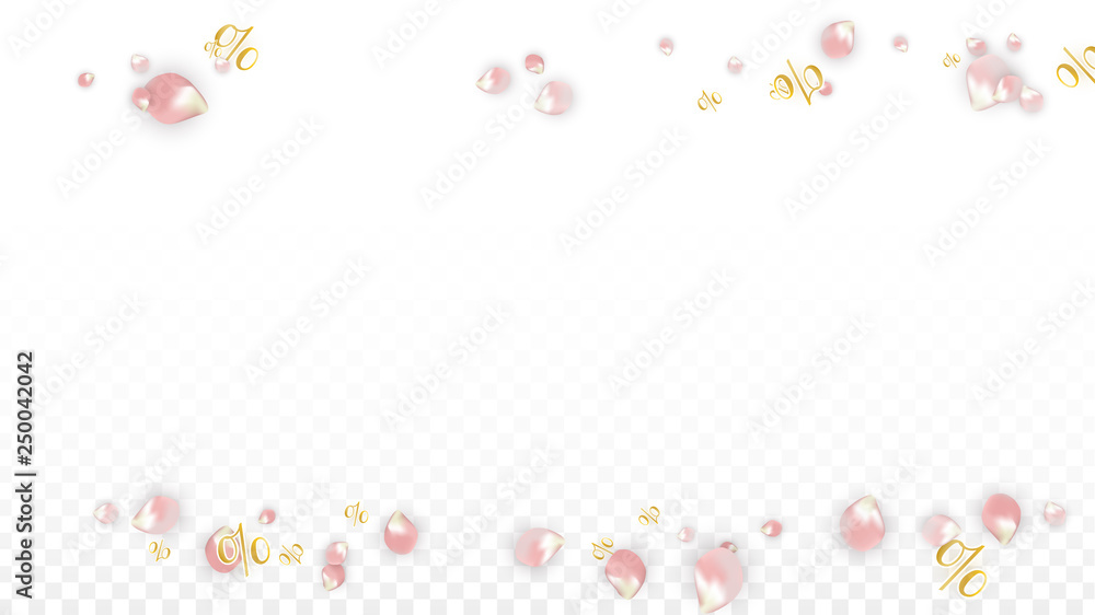 Vector Spring or Summer Sale Background with Petals and Percent for Template Design. Good for Special Hot Holiday Discount Offer, Black Friday, Fashion Promotion Action. Romantic Sakura Illustration Vector Spring or Summer Sale Background with Petals and Percent for Template Design. Good for Special Hot Holiday Discount Offer, Black Friday, Fashion Promotion Action. Romantic Sakura Illustration