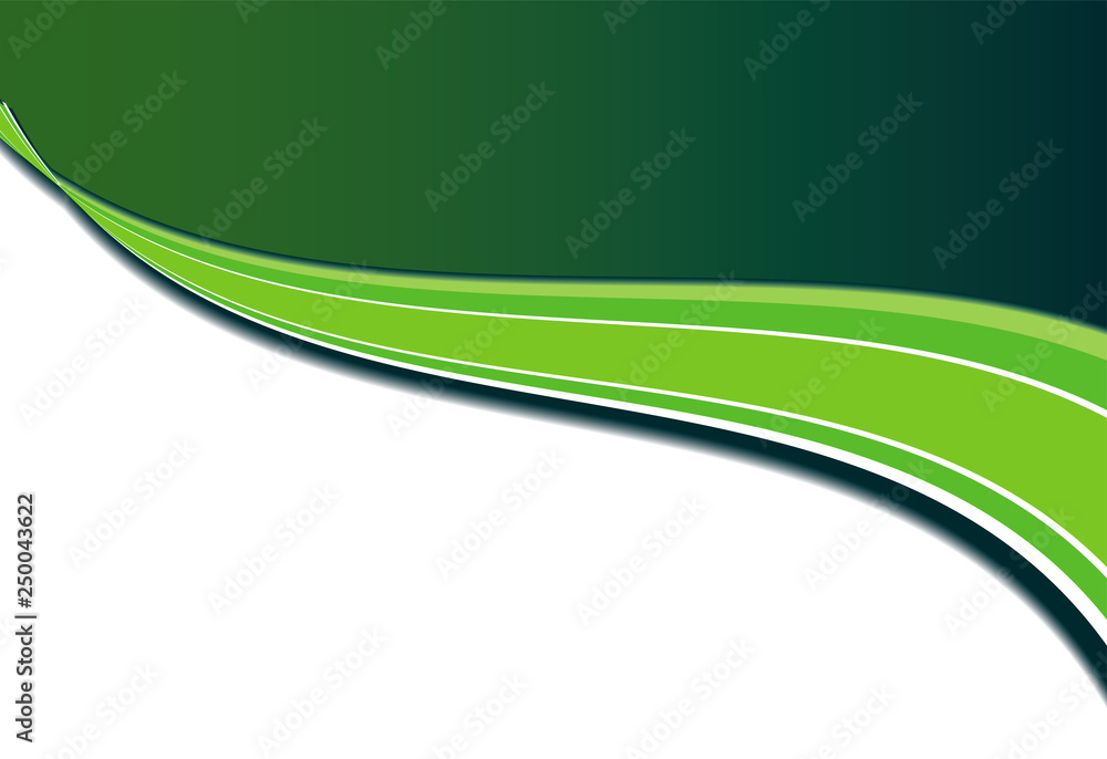 blank white background with wavy green and simple design suitable for  presentation background 11058150 Vector Art at Vecteezy