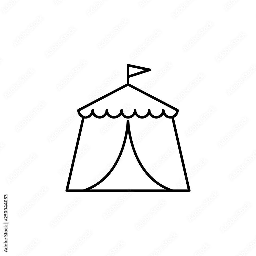 Tent, magic icon. Element of magic for mobile concept and web apps icon. Thin line icon for website design and development Tent, magic icon. Element of magic for mobile concept and web apps icon. Thin line icon for website design and development