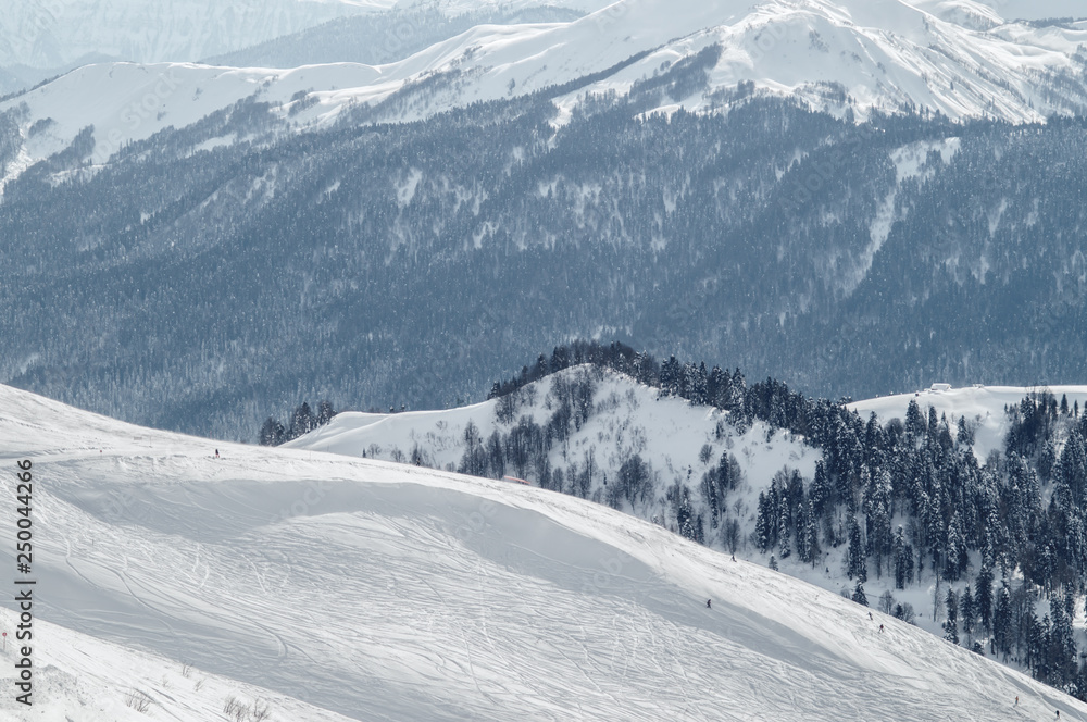 mountains winter snow