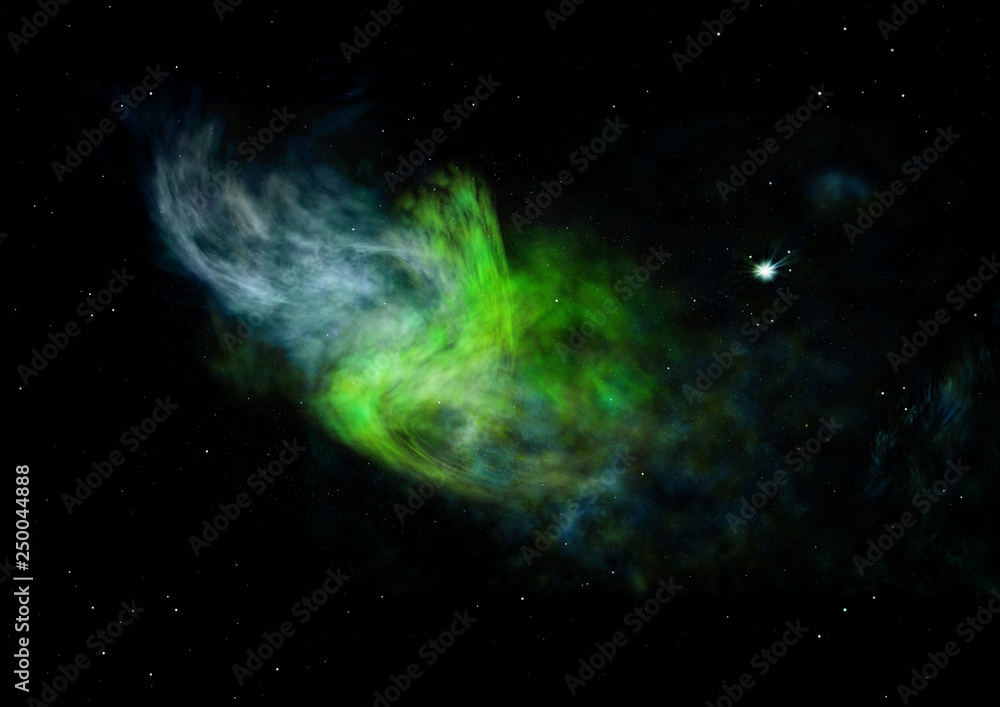Small part of an infinite star field. 3D rendering Small part of an infinite star field. 3D rendering