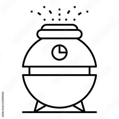 Water humidifier icon. Outline water humidifier vector icon for web design isolated on white background