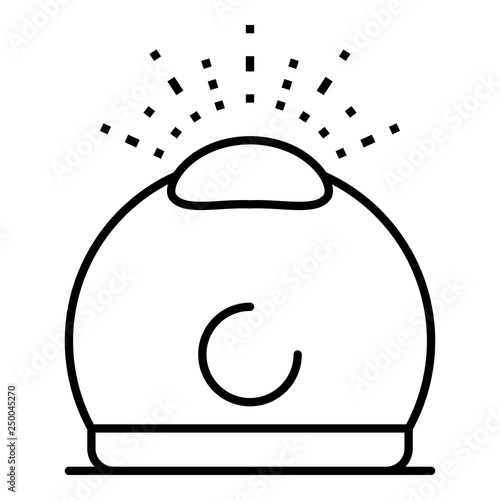 Humidifier aromatherapy icon. Outline humidifier aromatherapy vector icon for web design isolated on white background