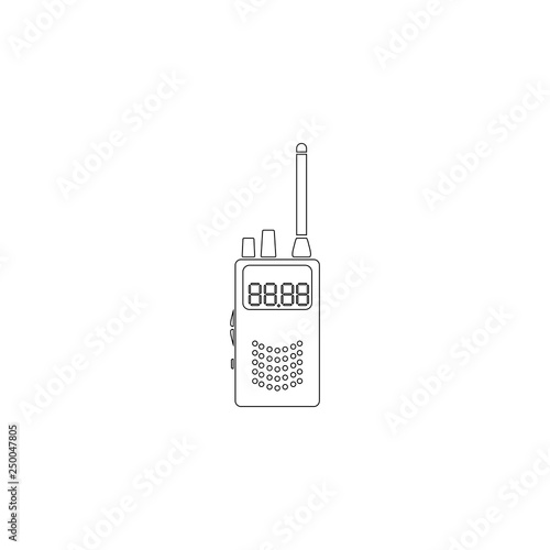 radio transmitter. flat vector icon