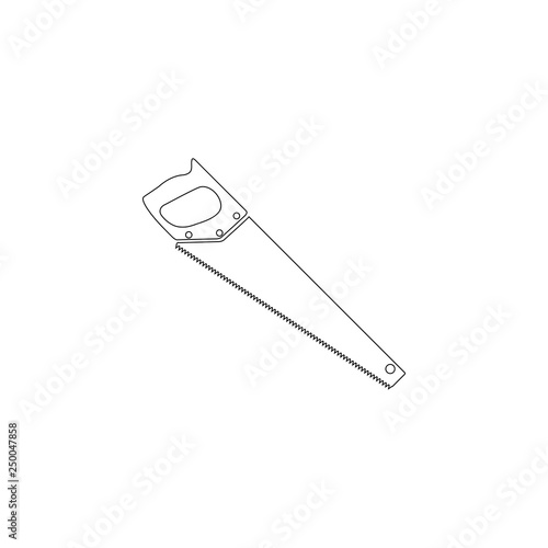 saw. flat vector icon