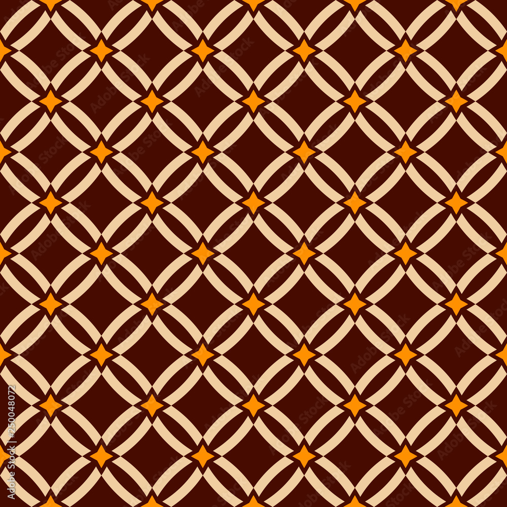 Fototapeta premium Abstract seamless pattern. Geometric lattice. Ethnic ornament.