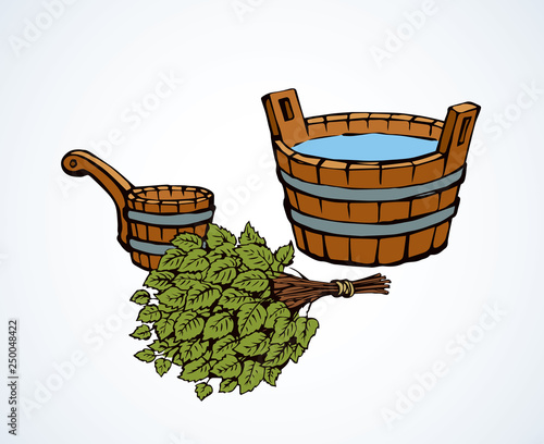 Bath set. Vector drawing