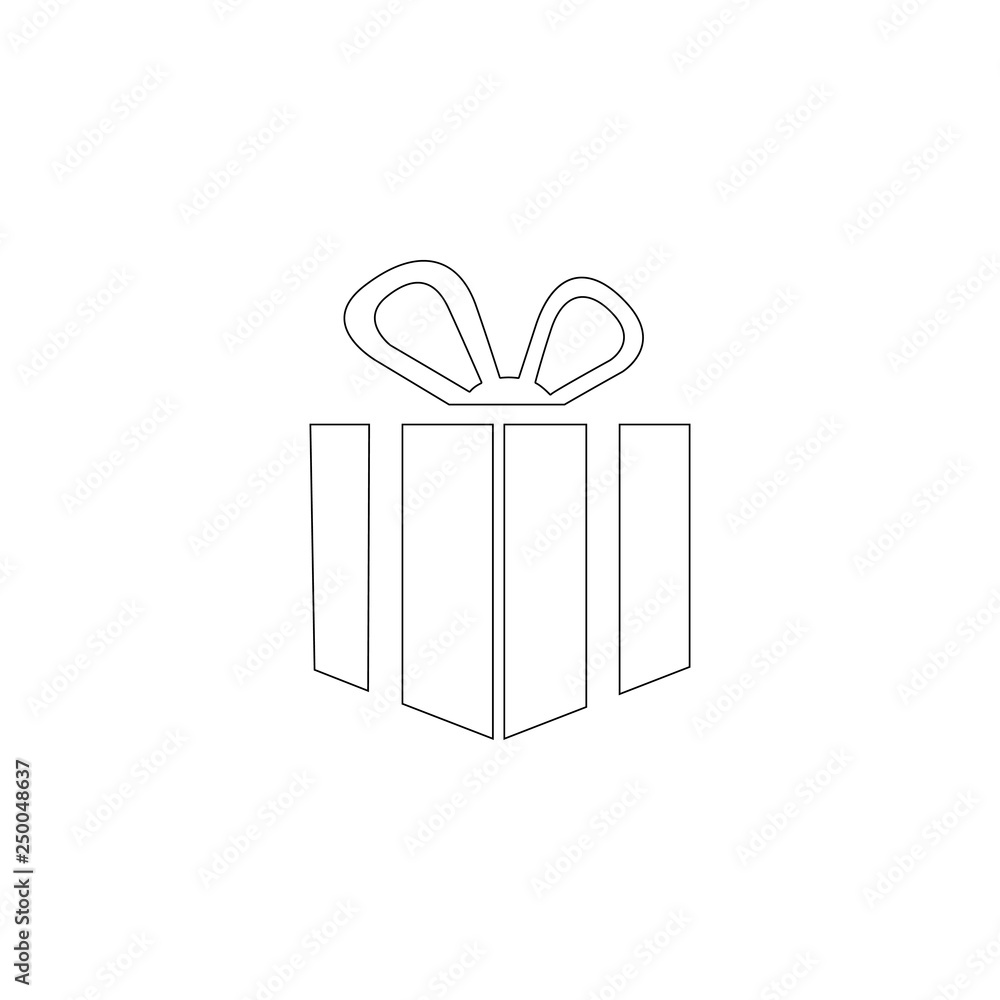 Gift. flat vector icon Gift. flat vector icon