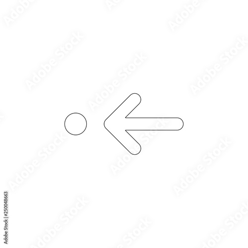 arrow. flat vector icon photo