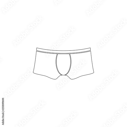 Men underwear. flat vector icon
