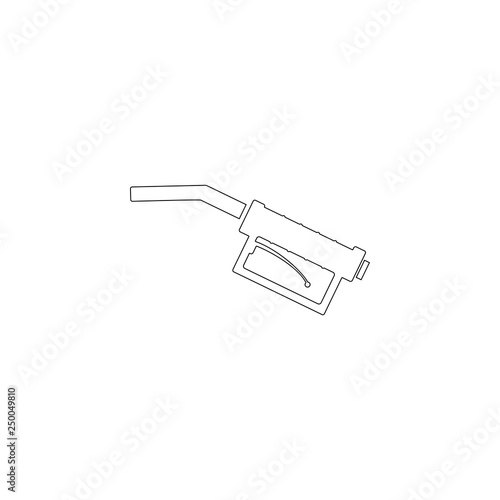 refueling gun. flat vector icon