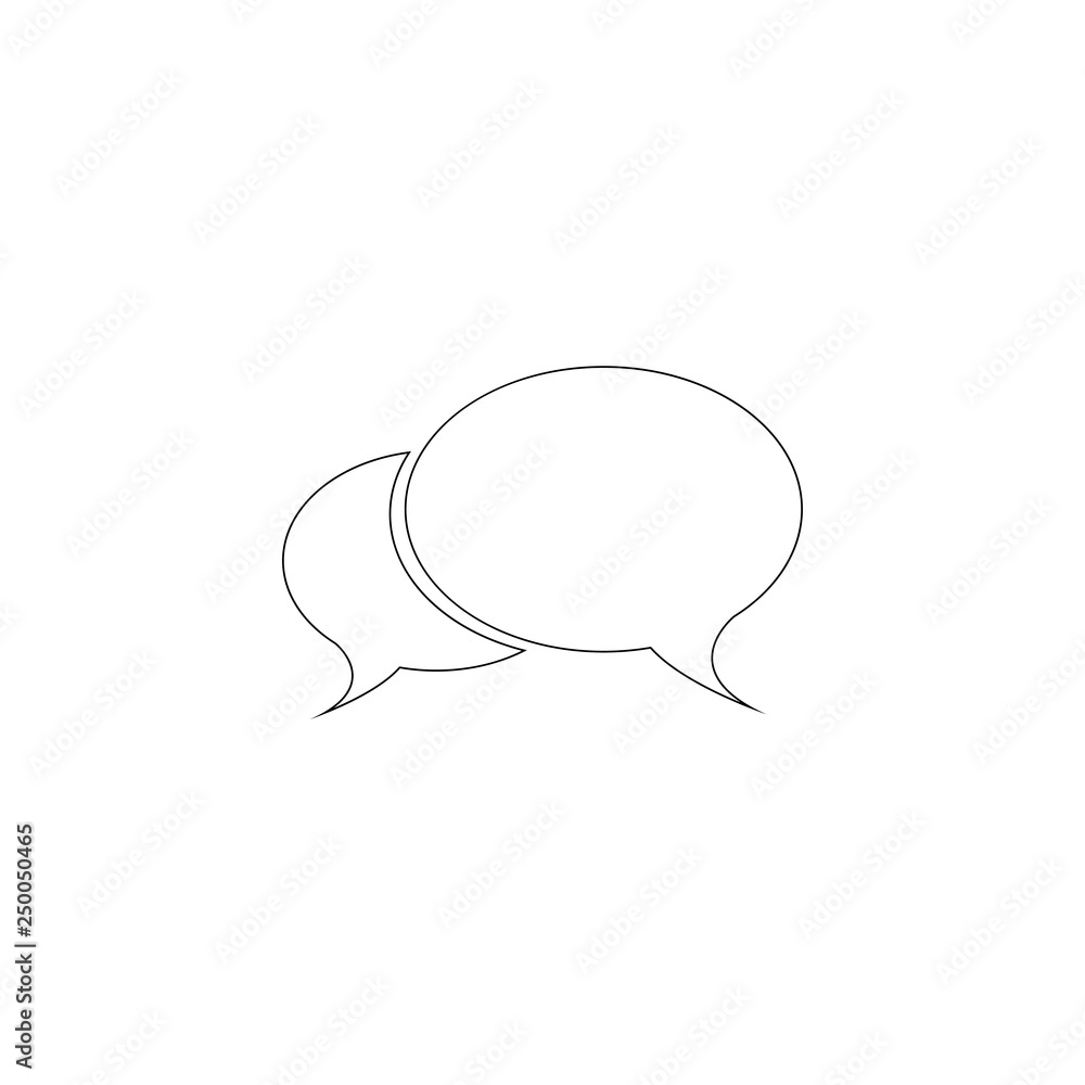 Chat. flat vector icon Chat. flat vector icon