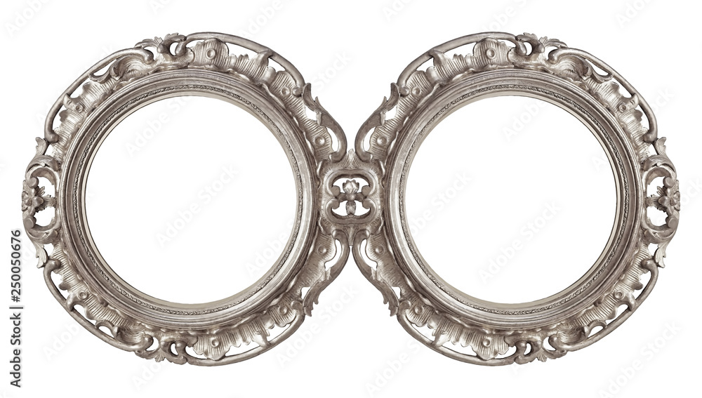 Double silver frame (diptych) for paintings, mirrors or photos Double silver frame (diptych) for paintings, mirrors or photos
