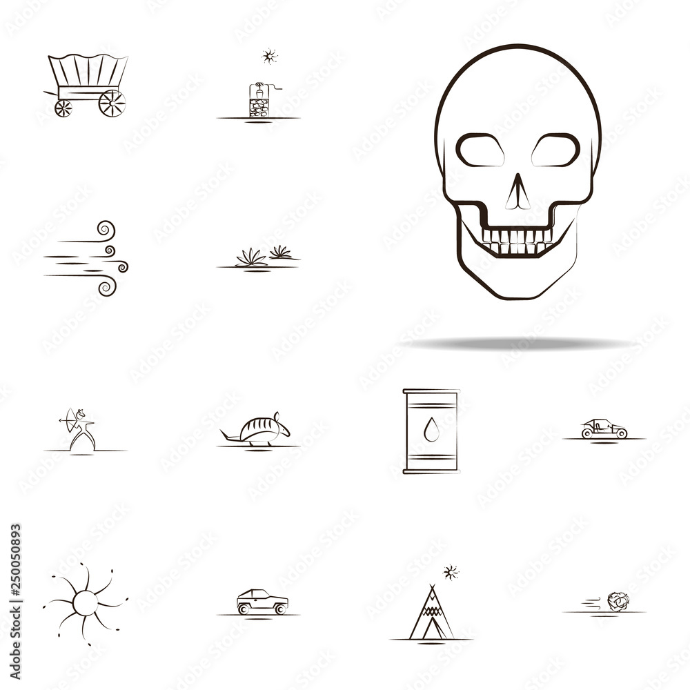 human skull icon. Desert icons universal set for web and mobile human skull icon. Desert icons universal set for web and mobile