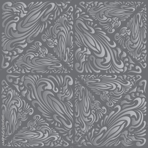 Abstract Pattern in Oriental Style Bright pattern of flowing lines The idea of packaging, tiles, wallpaper, textiles Handmade