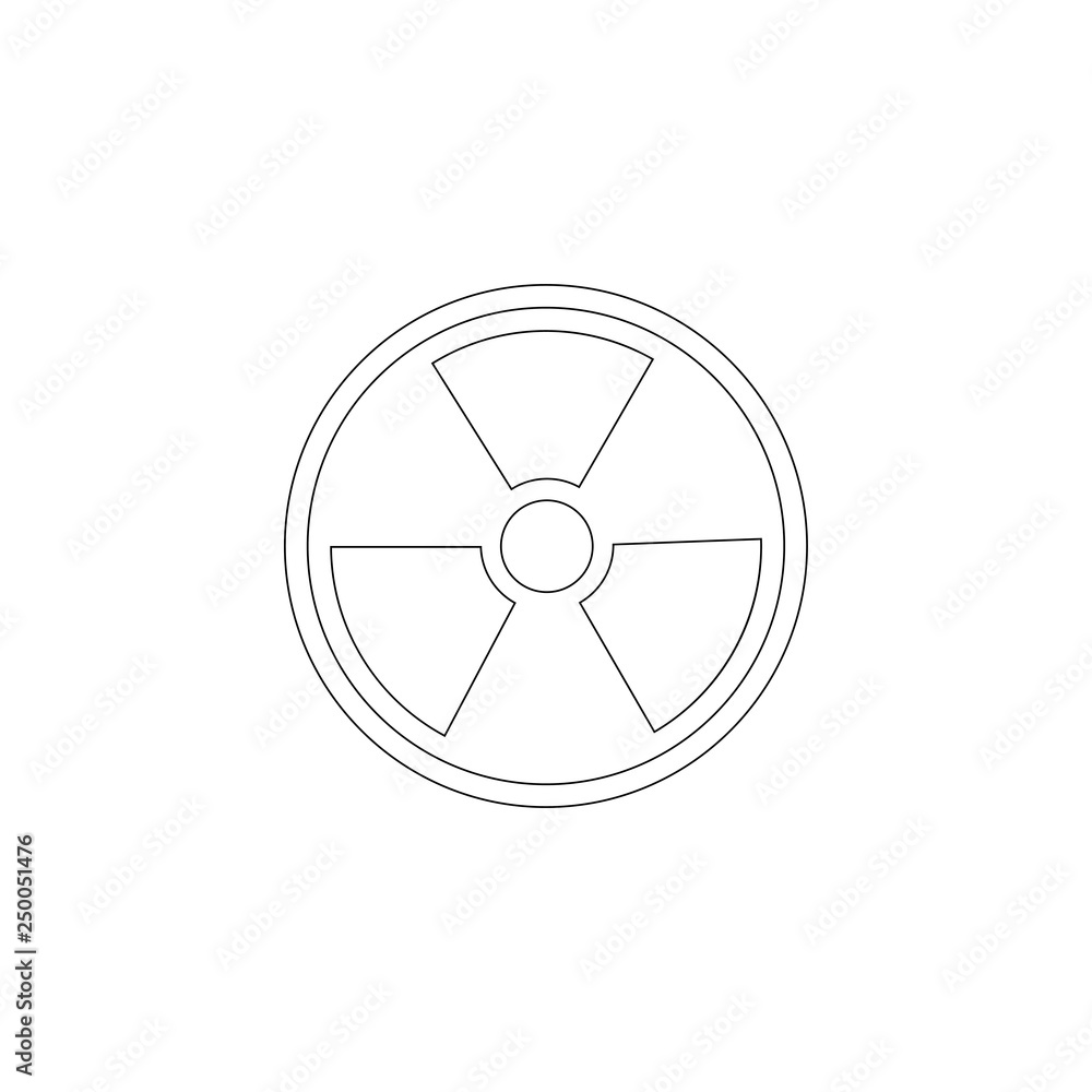 radiation. flat vector icon radiation. flat vector icon