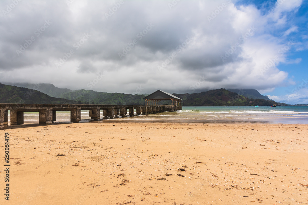 Hanalei Peer in the bay, Kauai, Hawaii Hanalei Peer in the bay, Kauai, Hawaii