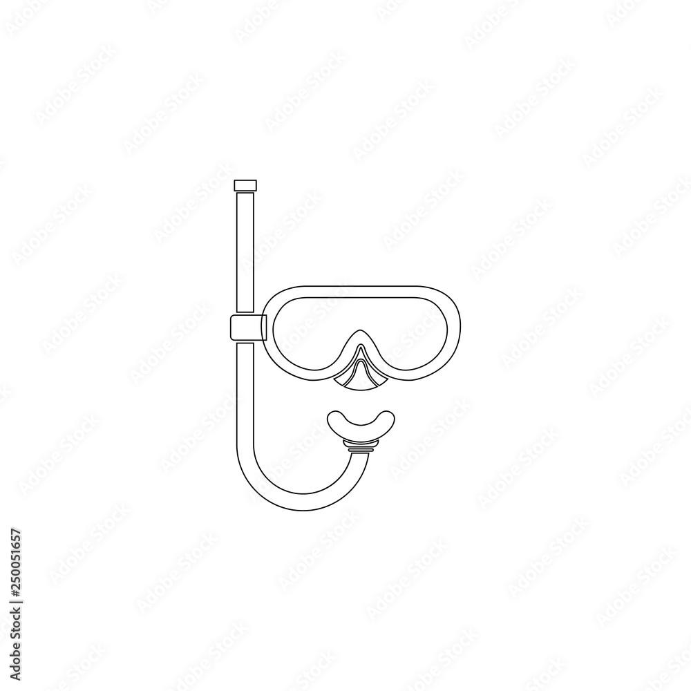 diving mask. flat vector icon diving mask. flat vector icon