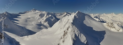 Oetztal valley in the winter,austrian alps