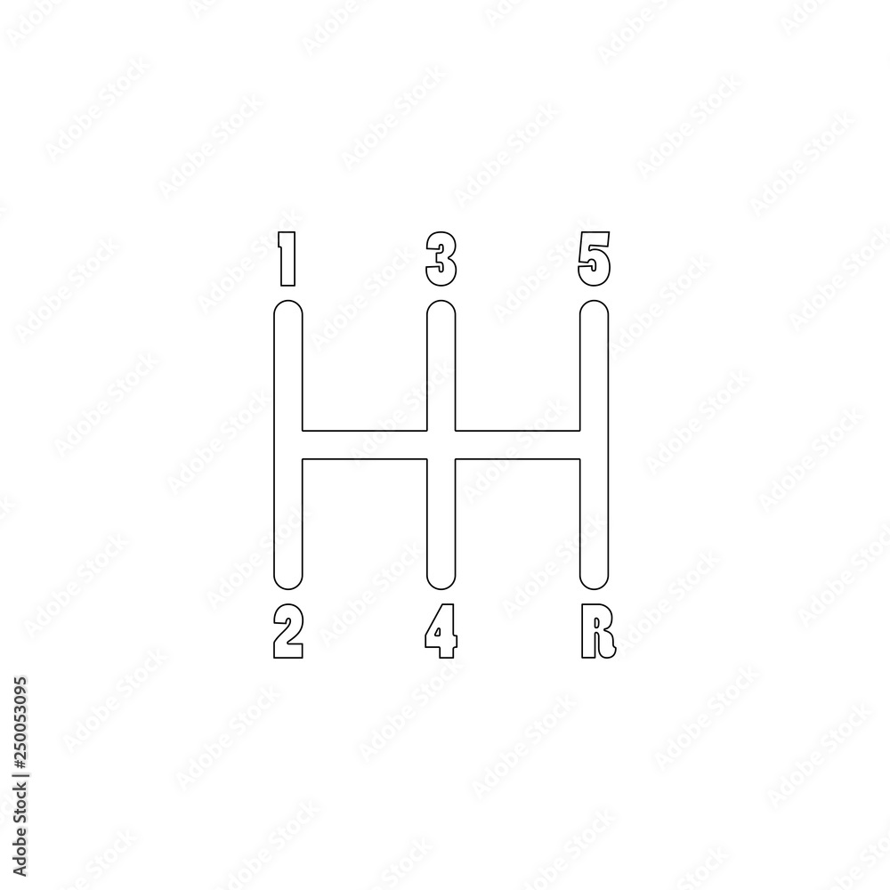 gearbox transmission. flat vector icon gearbox transmission. flat vector icon