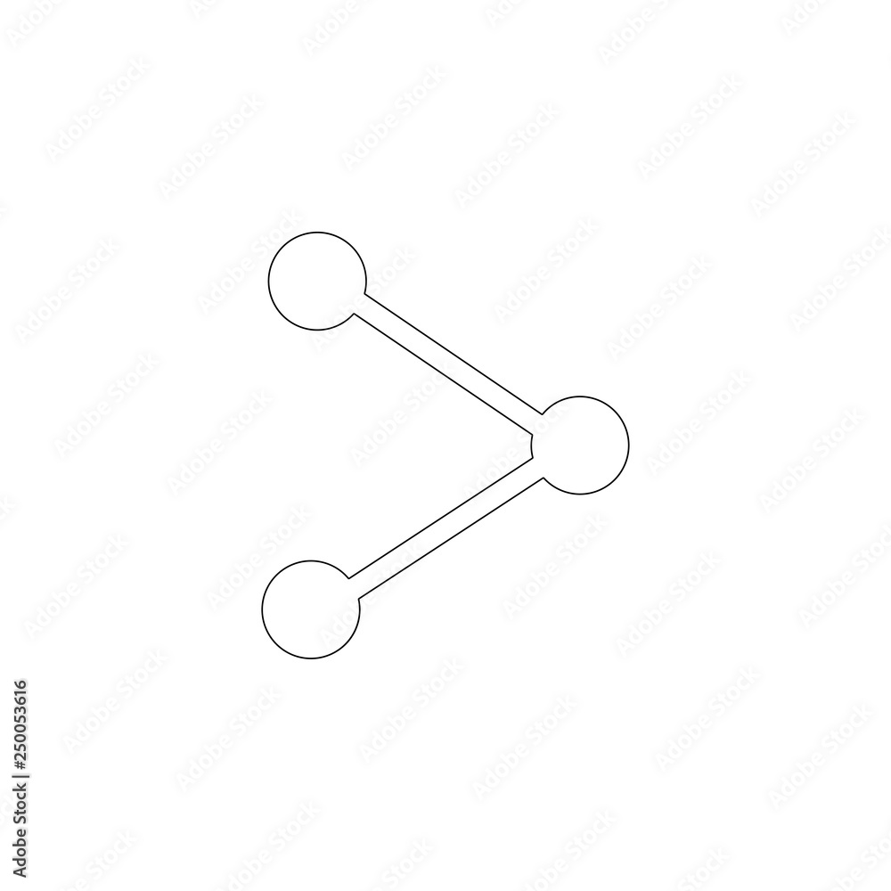Route. flat vector icon Route. flat vector icon