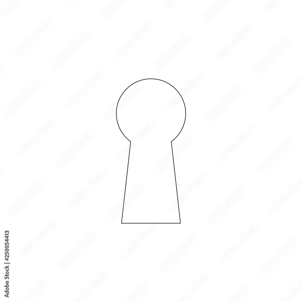 Keyhole. flat vector icon Keyhole. flat vector icon
