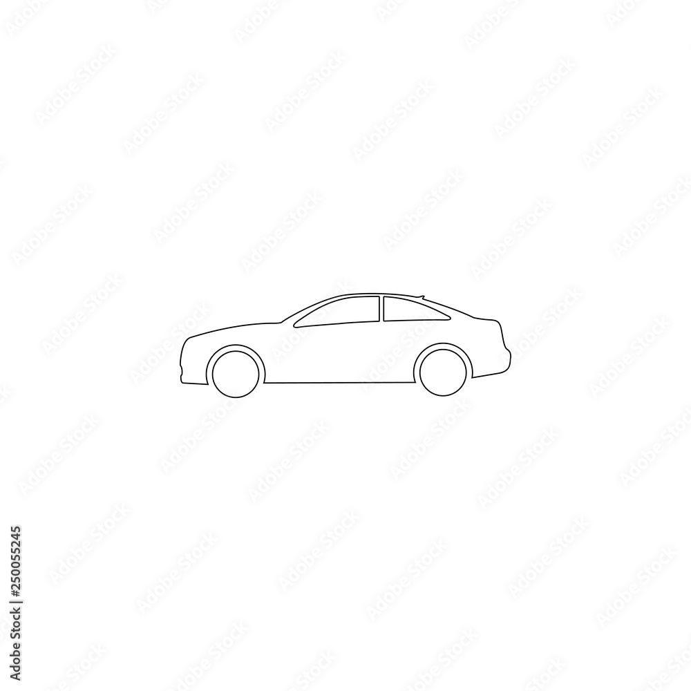 Car. flat vector icon
