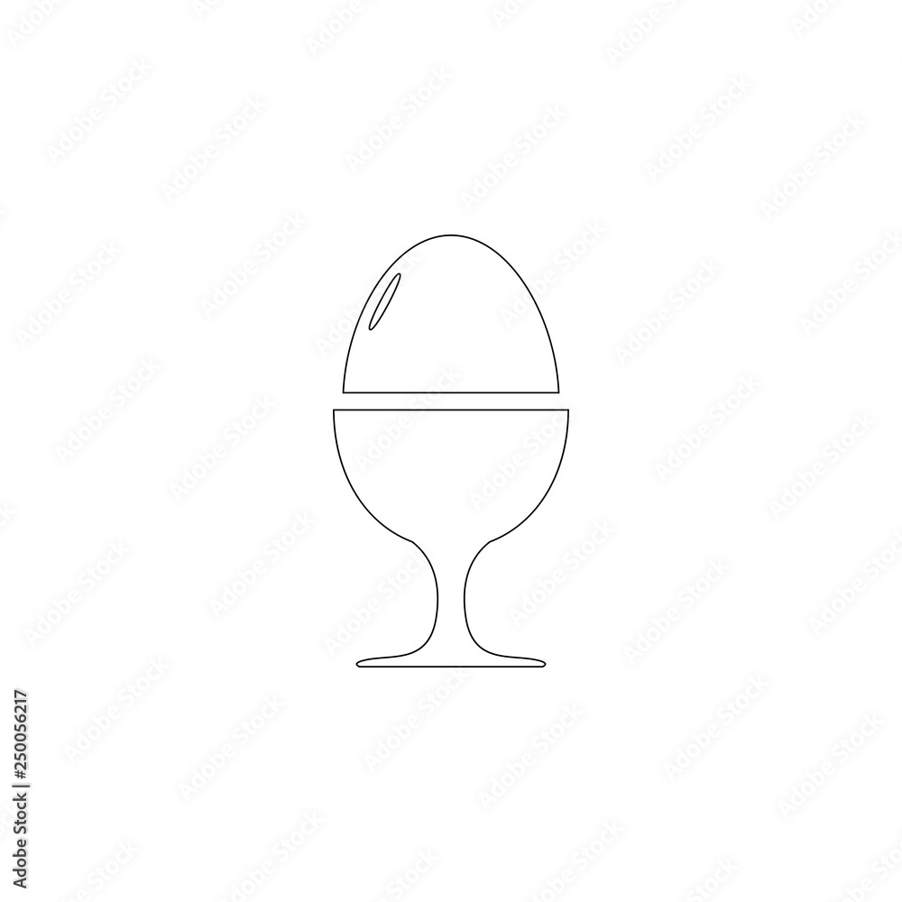 egg on stand. flat vector icon egg on stand. flat vector icon