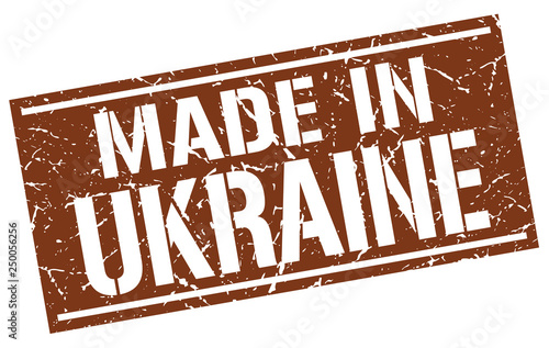 made in Ukraine stamp