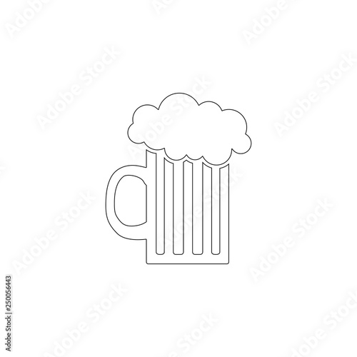 beer. flat vector icon