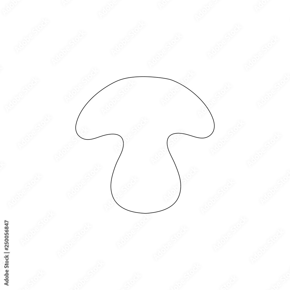 Mushroom. flat vector icon Mushroom. flat vector icon