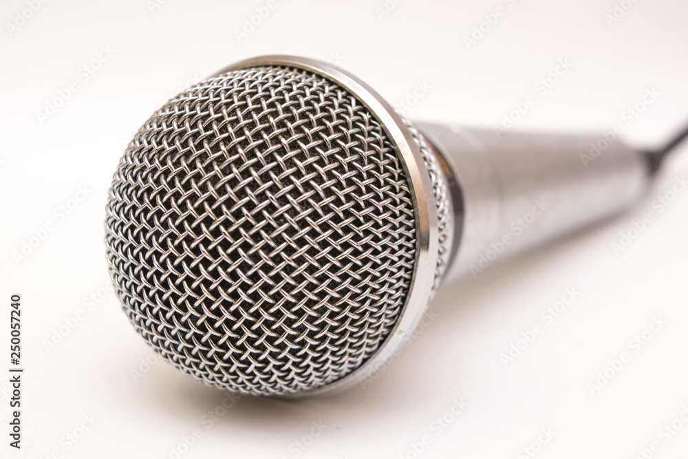Microphone on white background. Microphone on white background.
