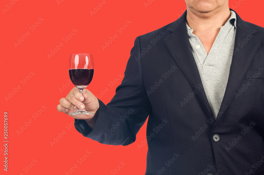 Business man with soft drink in hand. Business man with soft drink in hand.