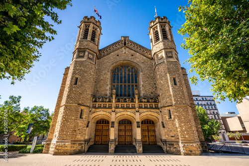 Front facade view of the Bonython Hall an heritage building in Adelaide South Australia photo