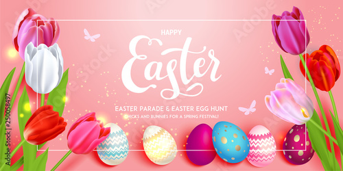 Easter holiday banner