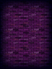 Acrylglasbilder Graffiti Purple rectangle brick wall  © ilona_pitkin