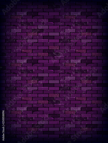 Purple rectangle brick wall