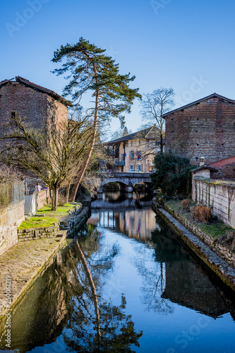 Dans le village de Chatillon sur Chalaronne dans l'Ain